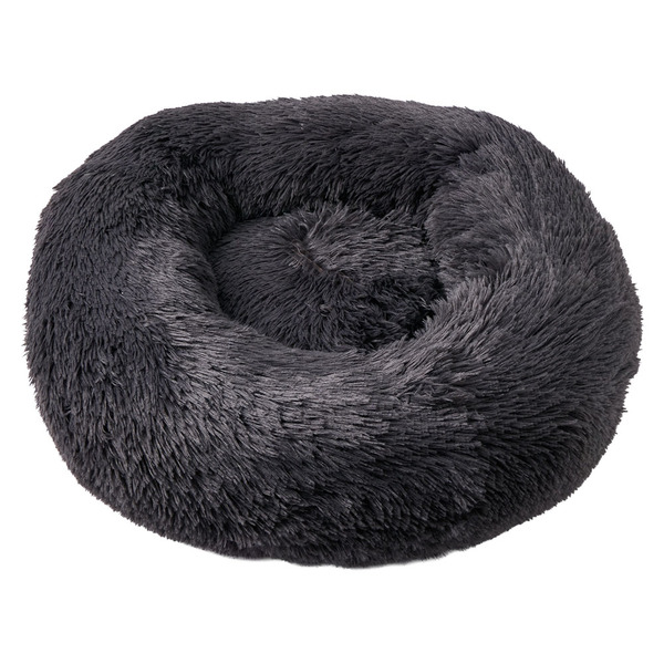 Heart To Tail Gray Plush Pet Bed – S