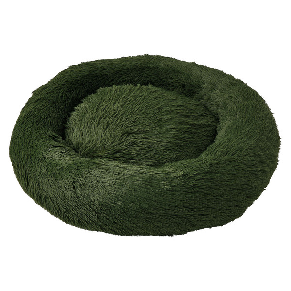 Heart To Tail Green Plush Pet Bed – L