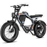 Luckeep M5 Electric Bike for Adults/Teen, 1500W Peak Motor, Max 32MPH, 48V 15AH Battery, Max 60 Miles Electric, Red / M5 Max- 2000W-20AH