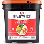 READYWISE - Chicken, Beef, Pork & Rice Emergency Food Supply Bucket, Premade, Freeze-Dried Survival Meals, 25-Year Shelf Life, Camping & Hiking