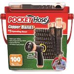 Copper Bullet by Pocket Hose, 3/4" Ultra - Light x 100 Ft Expandable Garden Hose with Spray Nozzle